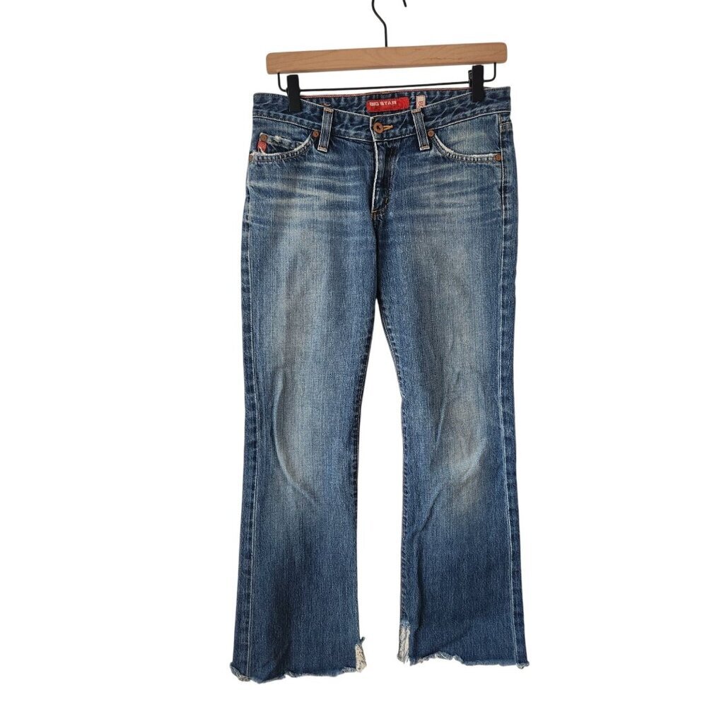Big Star Boot Bootcut Jeans Denim Y2K 90s Distressed Medium Wash Women's 27
